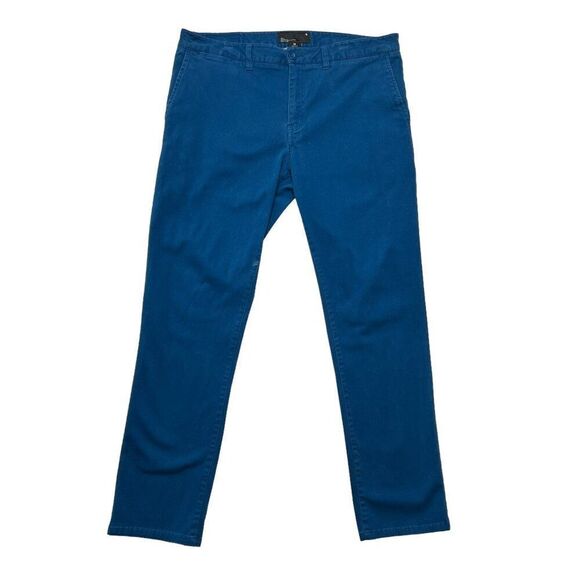 Tavik Men's Blue Basin Slim Fit Stretch Twill Chino Pants - Picture 1 of 12